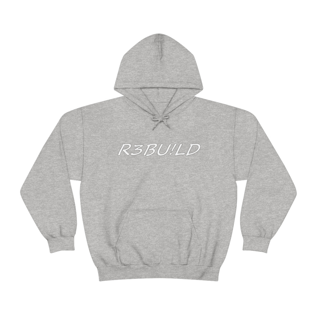 R3BU!LD Standard Hoodie ( White Font )